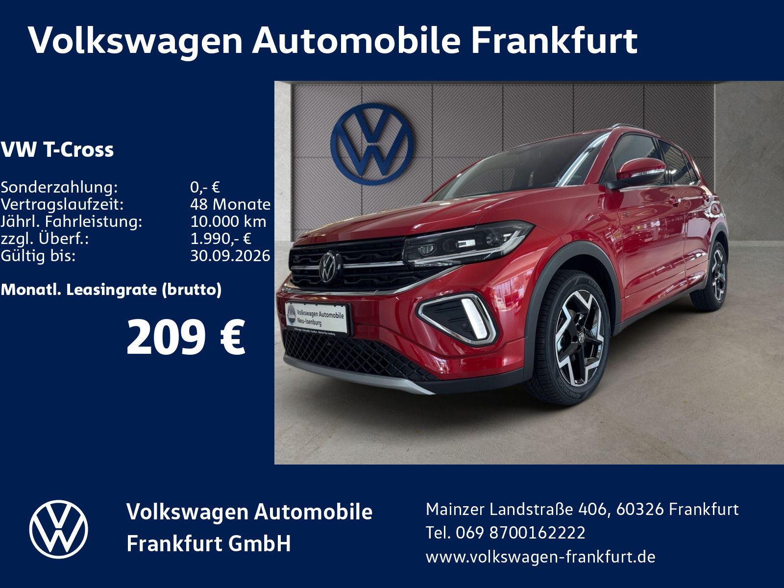 Volkswagen T-Cross R-Line 1.0 l TSI (116 PS)  |   Top Deal 