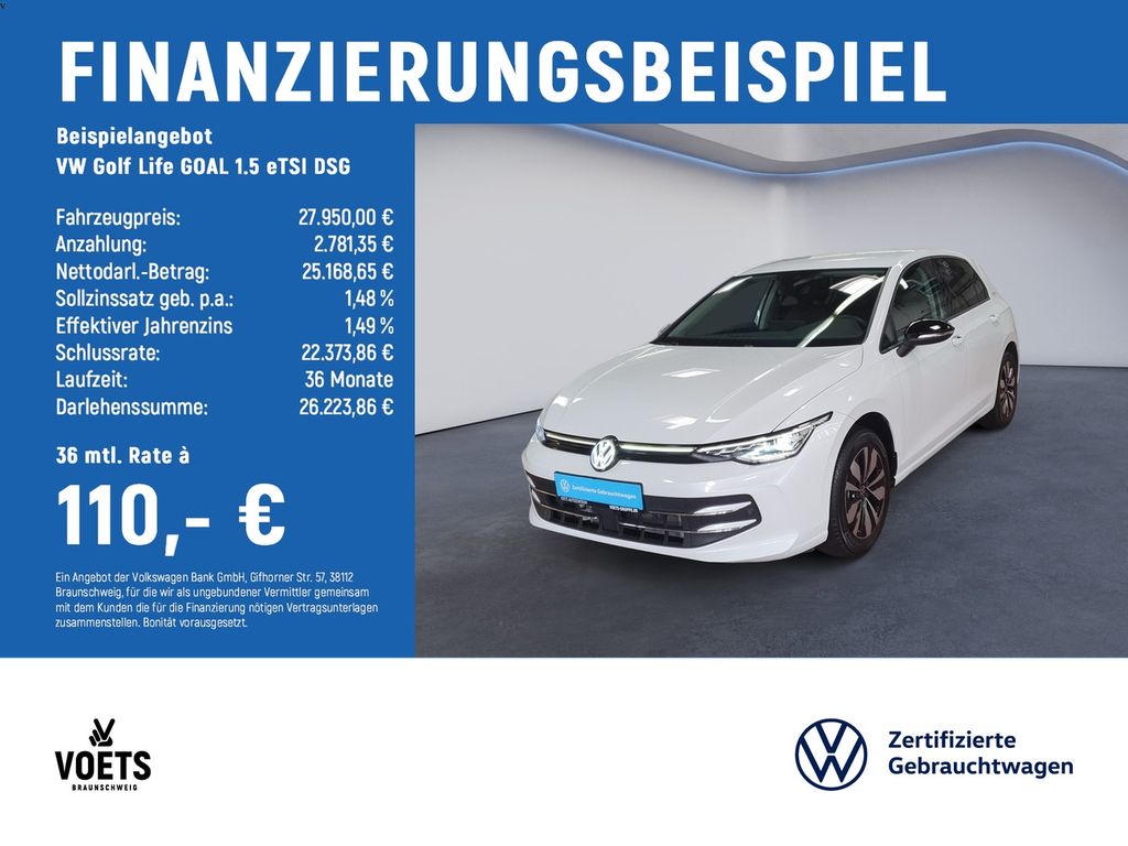Golf Life GOAL 1.5 eTSI DSG AHK+RearView+SHZ+LED