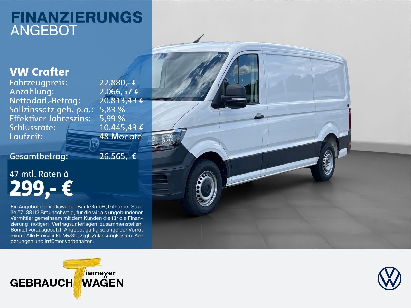 VW Crafter 35 Kasten NAVI KLIMA AHK