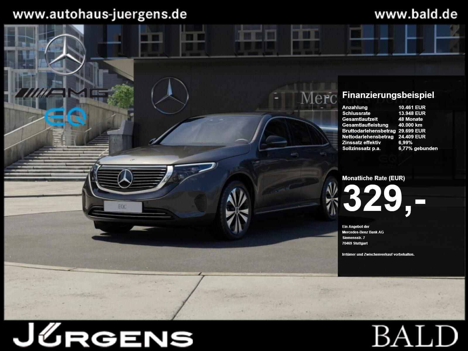 Mercedes-Benz EQC 400 4M SHD/AHK/Ambi/MLB/Cam/Tempomat/Keyl/19