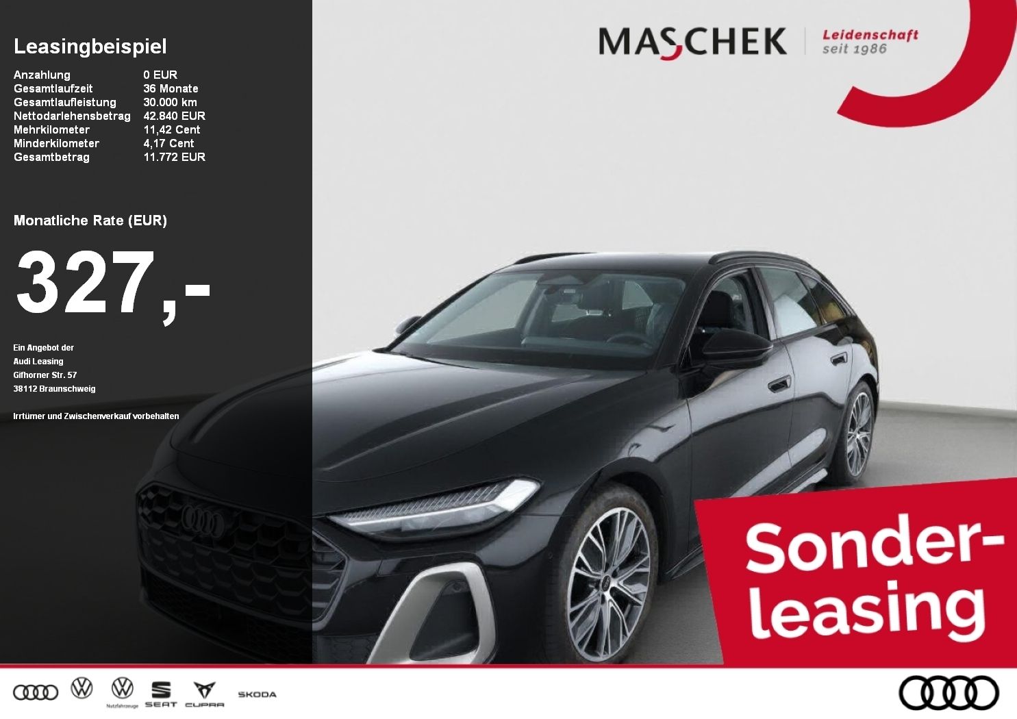 Audi A5 Avant S line edit. one TFSI Matrix MMI-BF ACC