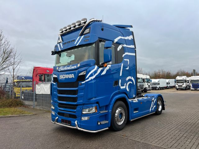 Scania S500 /Retarder/2xTank/VOLLLUFT/Leder/Navi/LED/TV