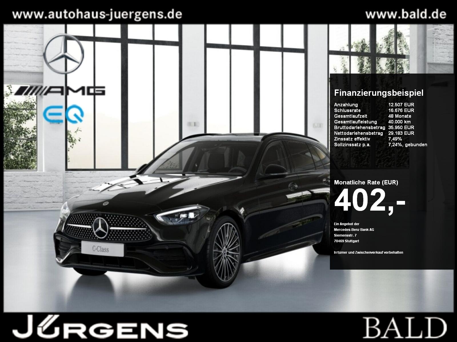 Mercedes-Benz C 200 d T AMG-Sport/LED/Cam/Pano/Night/Totw/19'