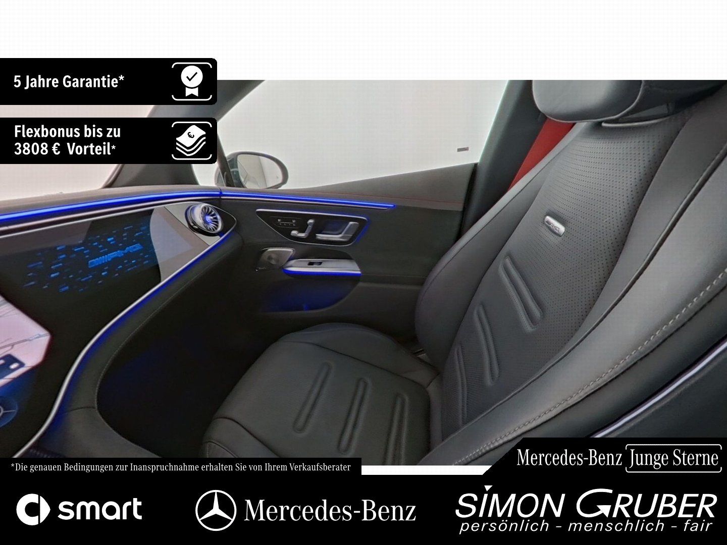 Fahrzeugabbildung Mercedes-Benz EQE 43 4M AMG Pano Hyper Burm Massage Sitzklima