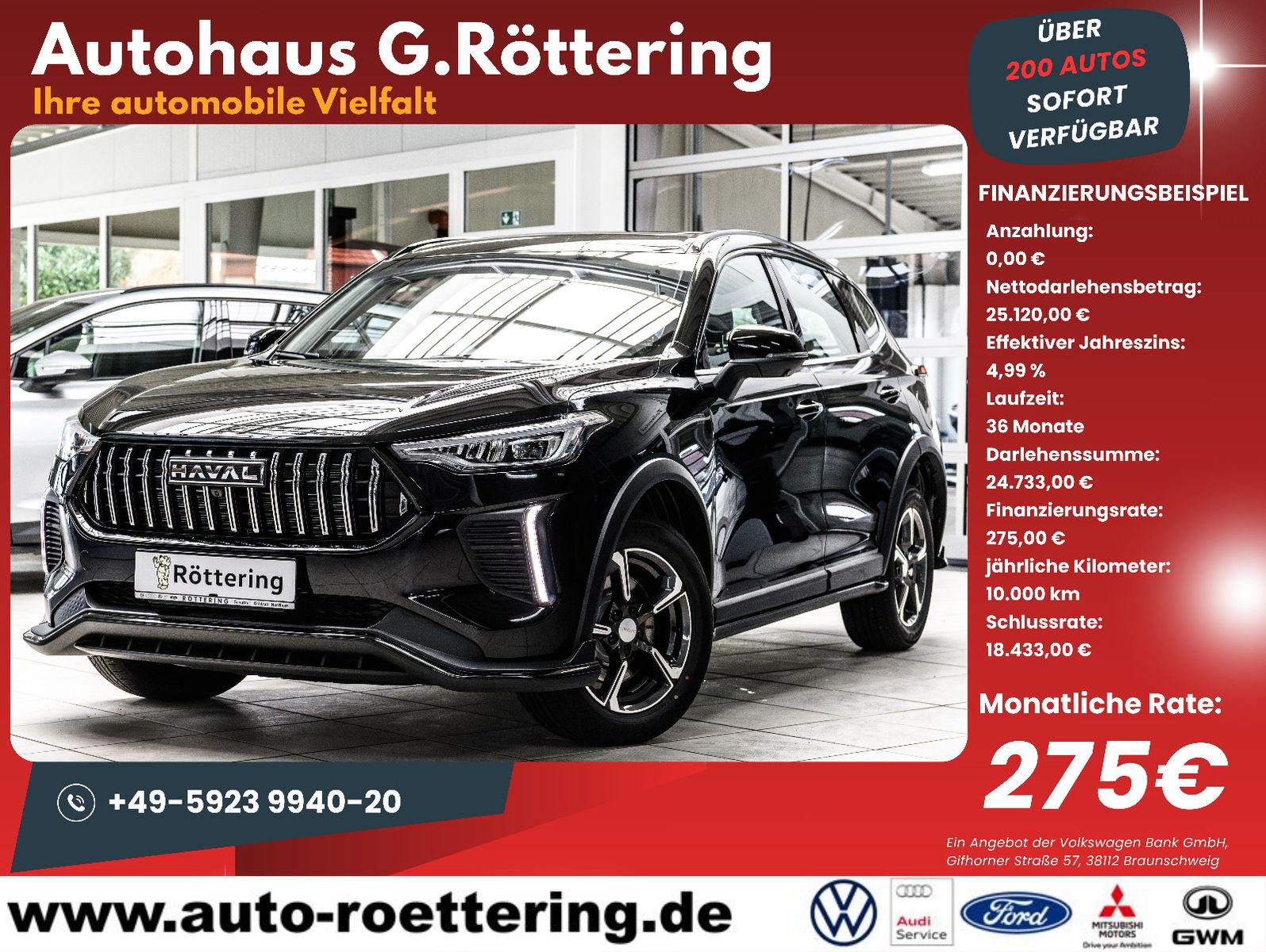Fahrzeugabbildung GWM HAVAL Jolion Premium /Pano/LED/LM/360