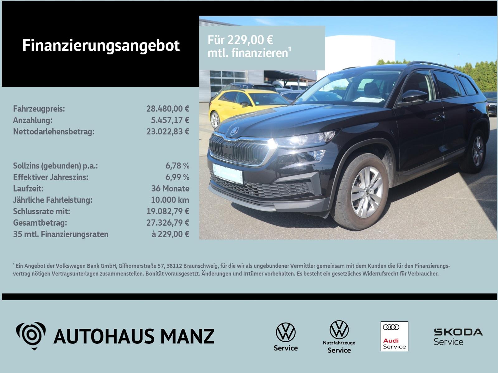 Skoda Kodiaq 2.0 TDI Ambition DSG KLIMA LED NAVI ALU