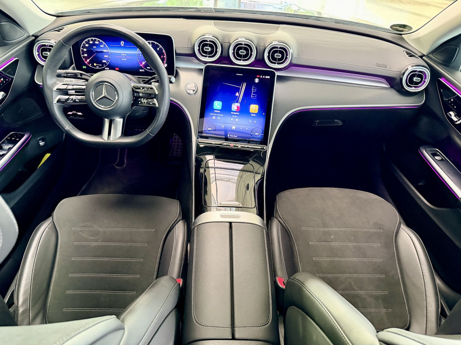 Mercedes-Benz C 220 d AMG Pano Kamera Distronic Memory MBUX KE foto 11