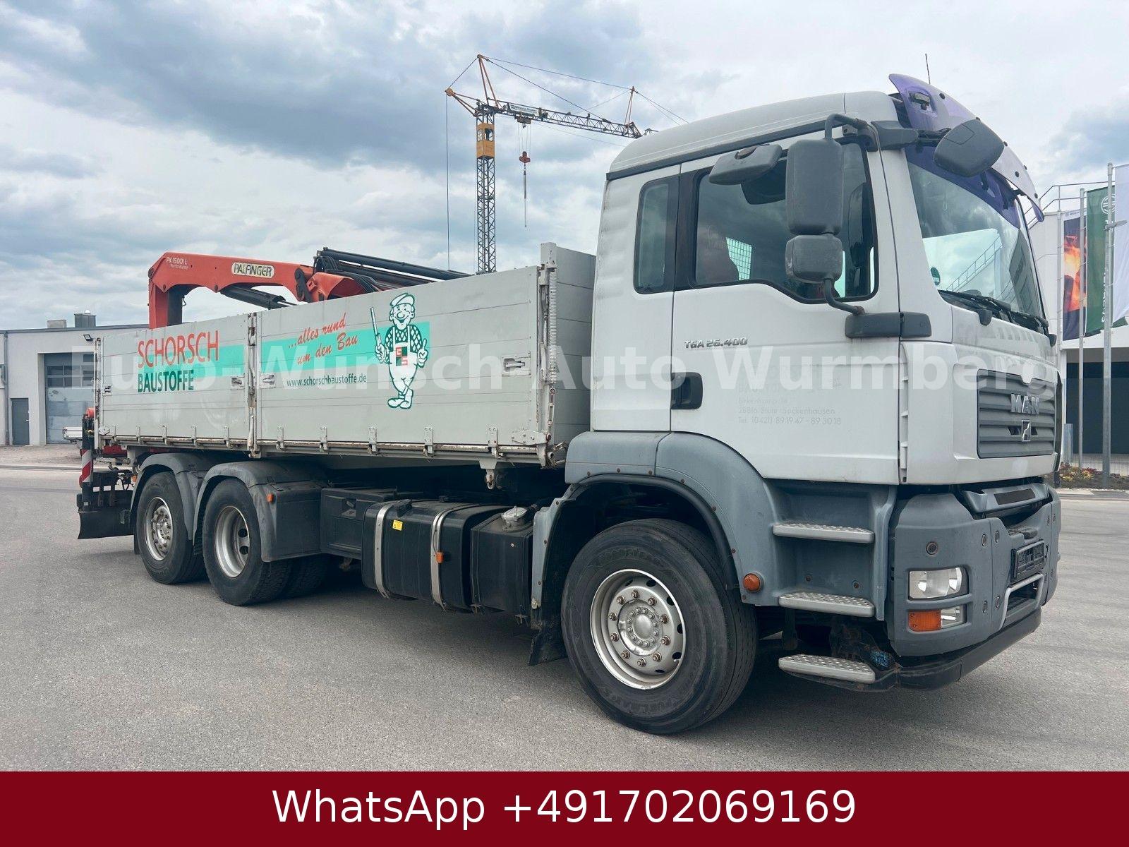 MAN TGA 26.400   Baustoff/ 3 Seiten Kipper