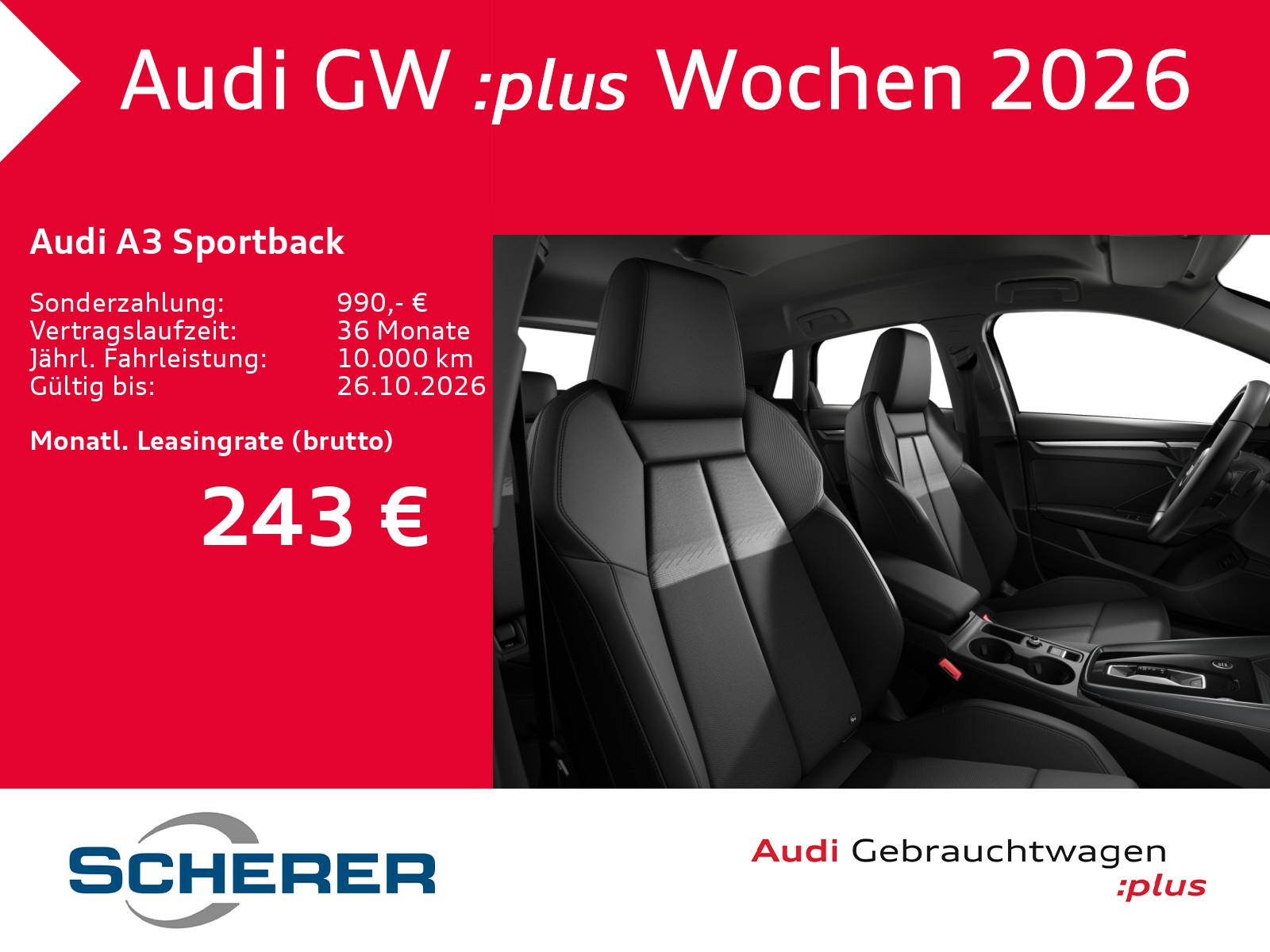 Audi A3 Sportback Advanced TFSI LED NAVI EINPARKHILFE, миниатюра 10