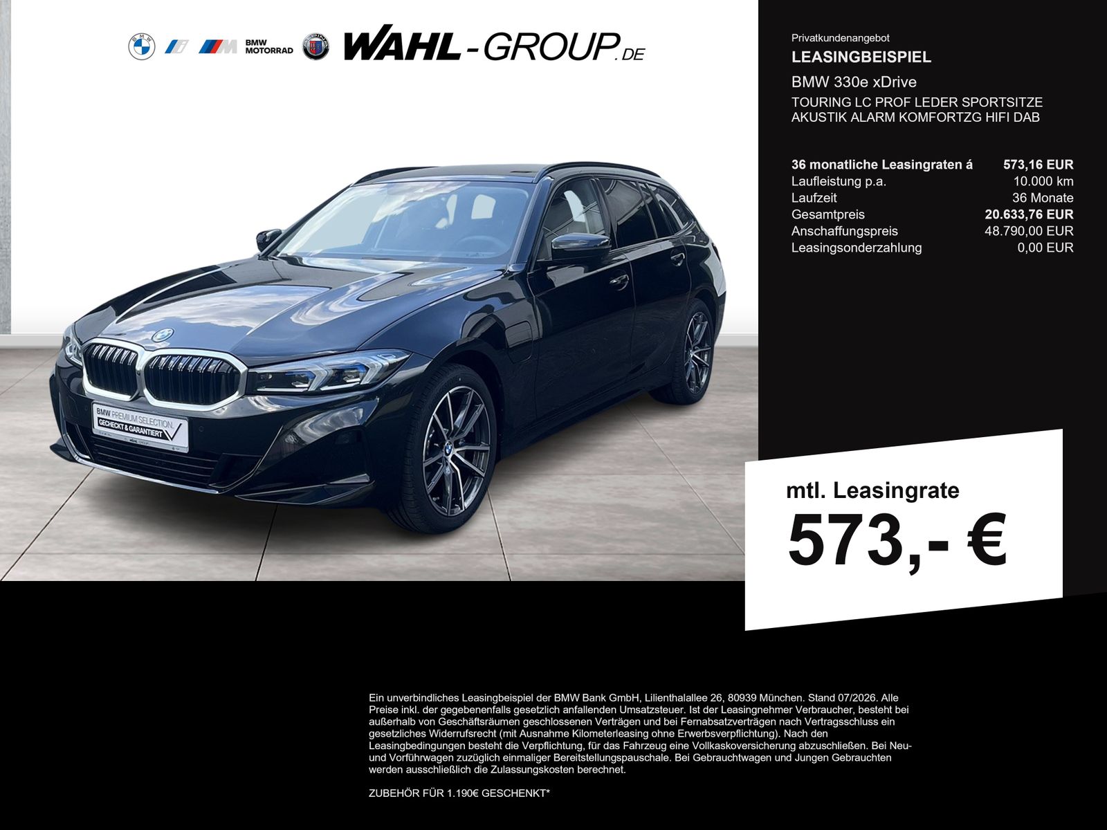BMW 330e xDrive TOURING LC PROF LEDER SPORTSITZE  AK