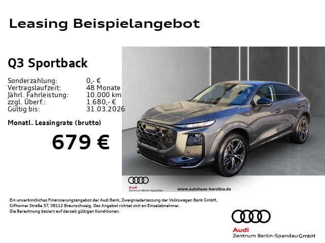 Vorschaubild: AUDI Q3 Sportback TFSI S line S tronic *ACC*R-CAM* (Fahrzeug-Nr. ABMH97)