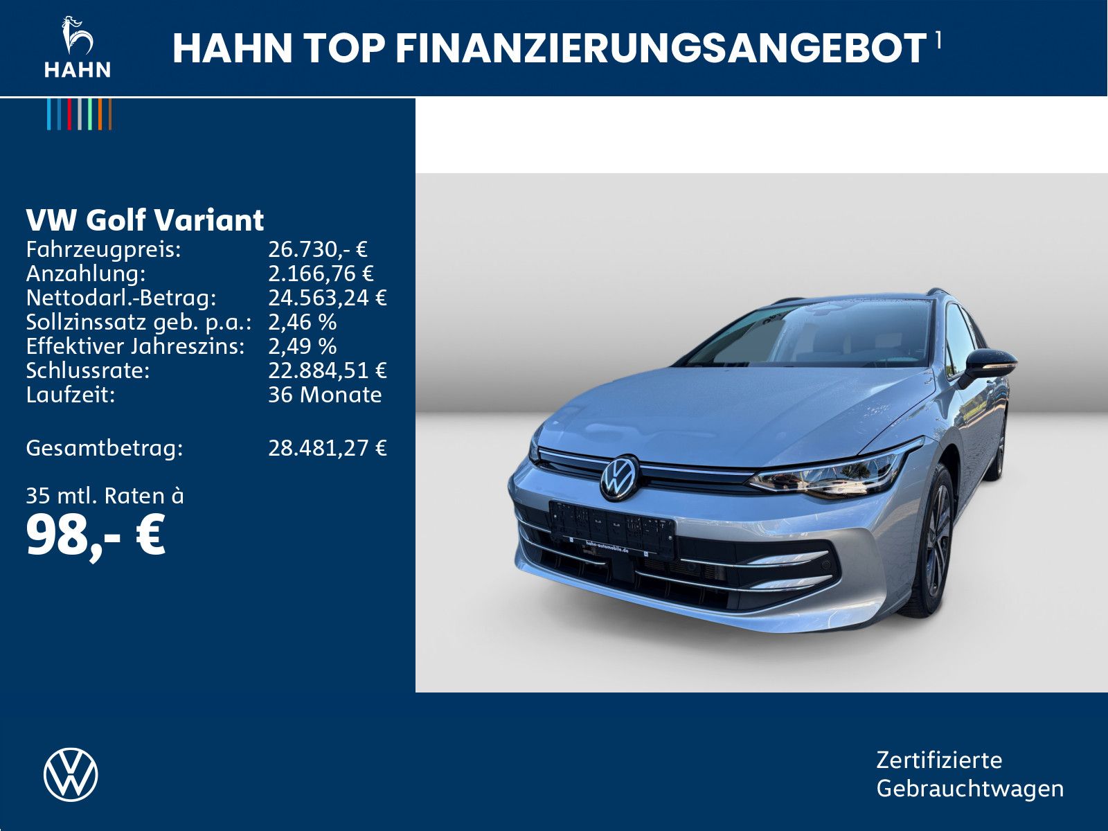 Volkswagen Golf Variant 1.5eTSI DSG Energy LED Navi Standh foto 2