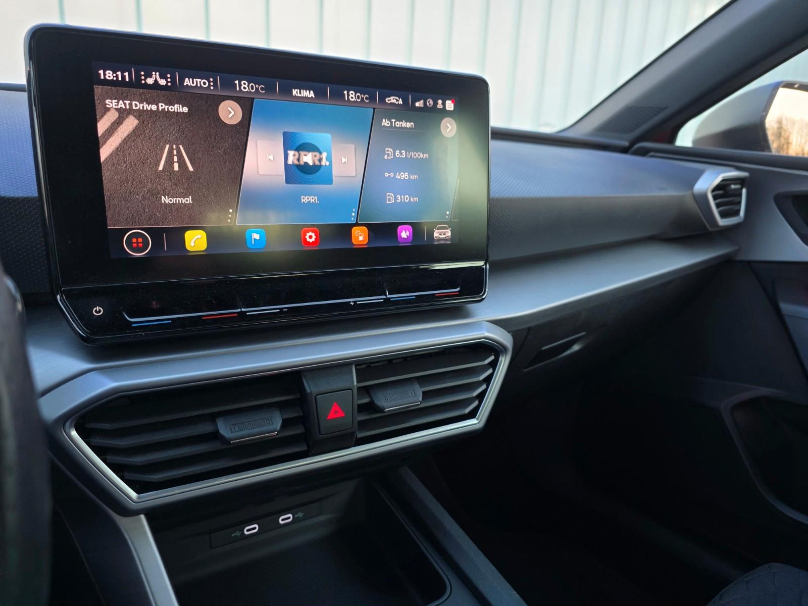 SEAT Leon 1.5 eTSI DSG FR/LED/Navi/AHK/ACC/APS/8fach, миниатюра 21