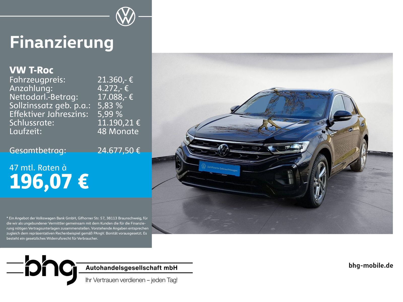 Volkswagen T-Roc R-Line 1,0 TSI OPF  6-Gang