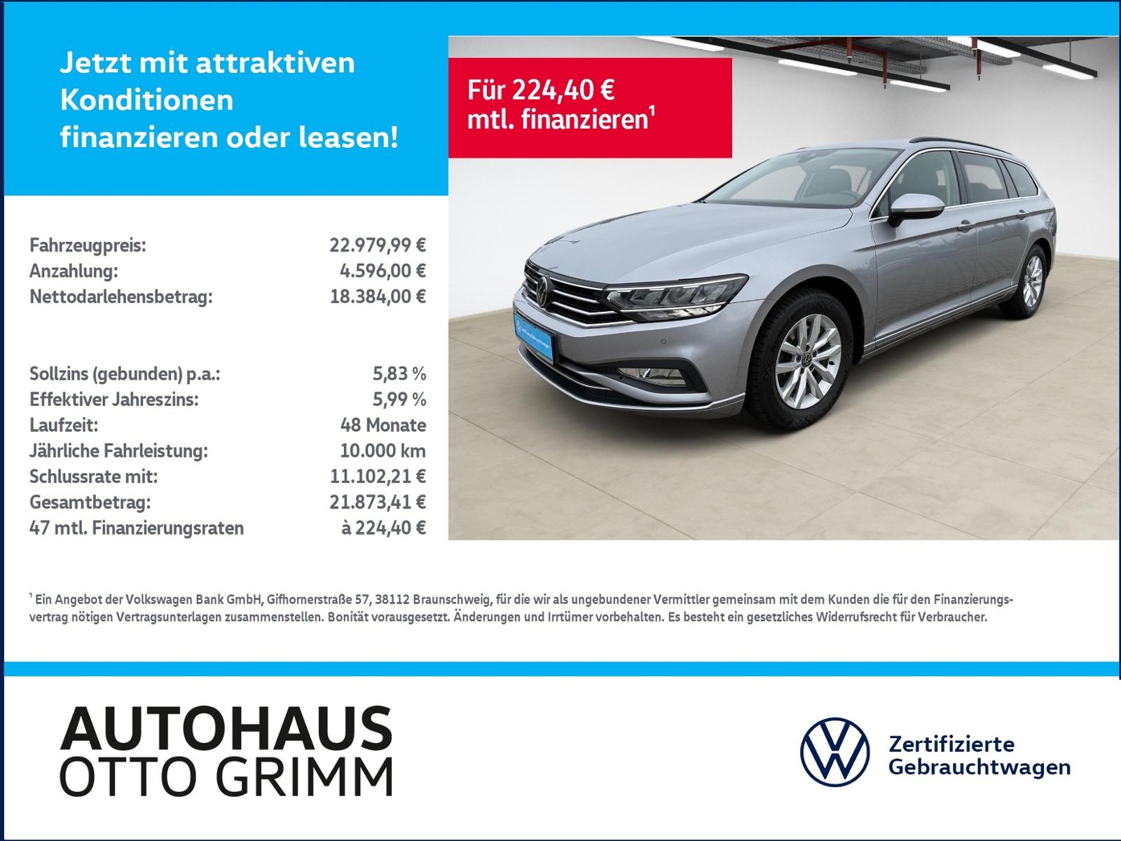 Volkswagen Passat Variant 2.0 TDI DSG Navi AHK SHZ LED
