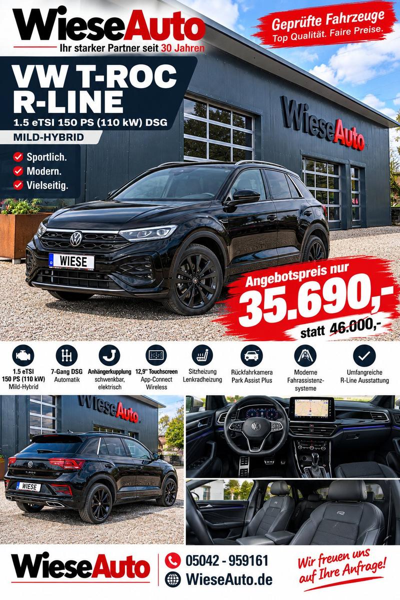 Volkswagen T-Roc 1.5 eTSI 110 kW R-Line