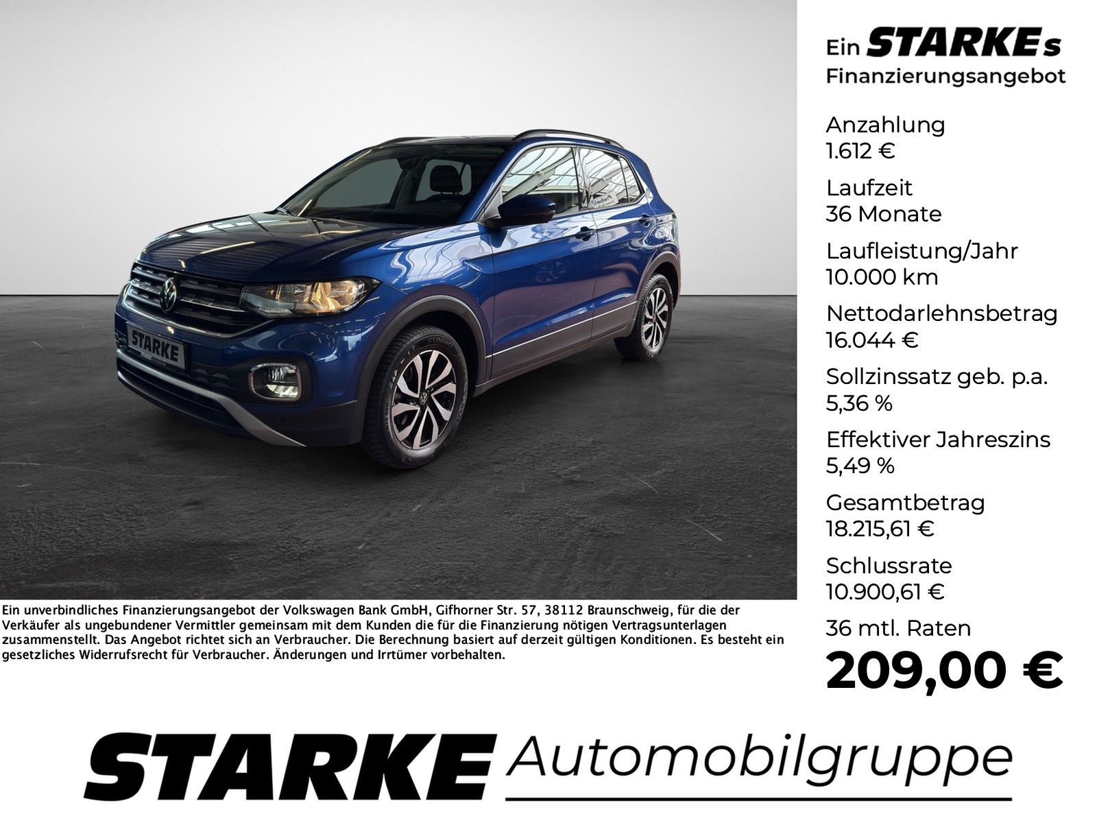 VW T-Cross 1.0 TSI ACTIVE  AHK Navi Kamera PDC LM T