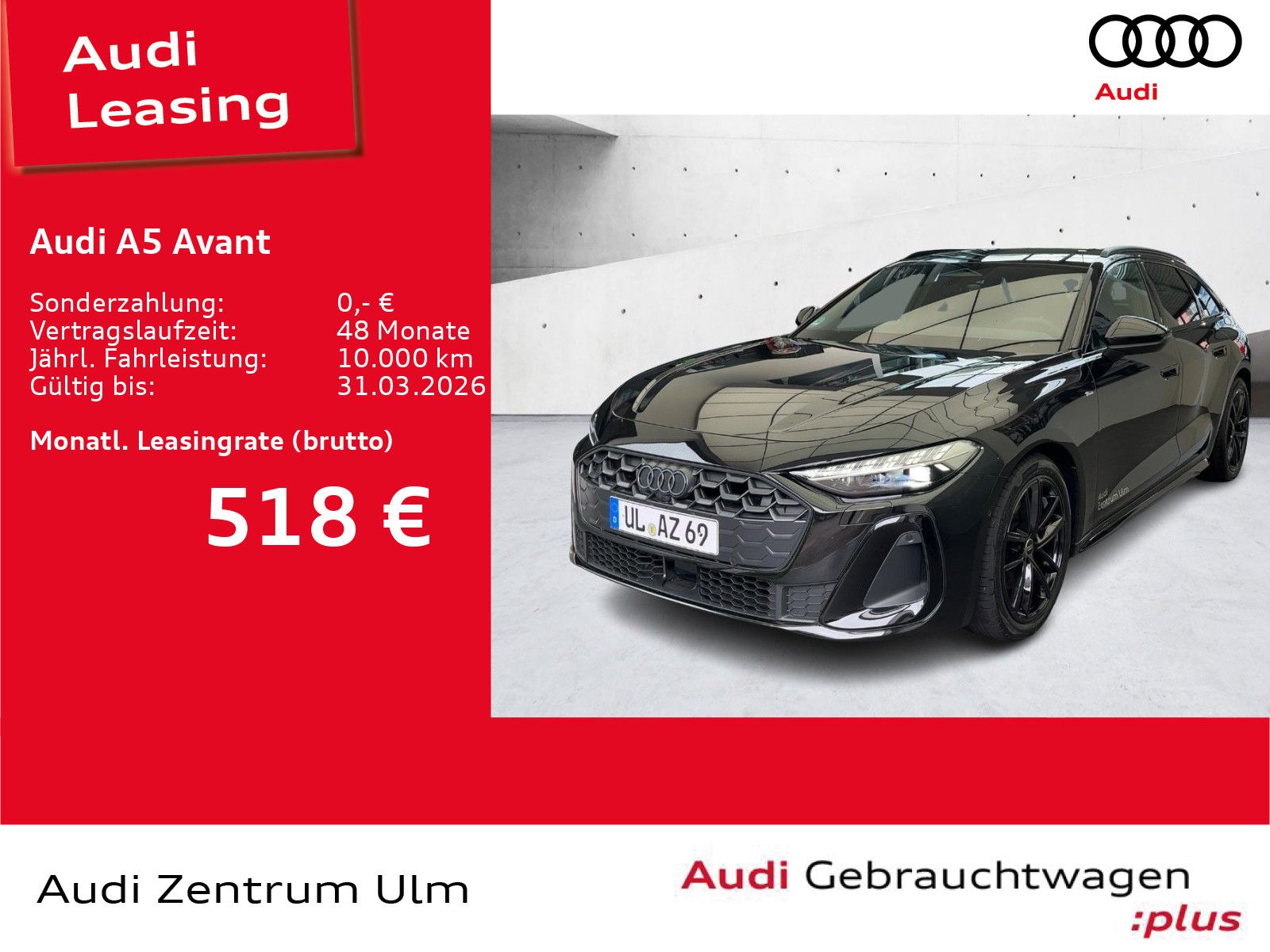 Audi A5 Avant S-Line Black TFSI quattro 19 AHK TECH