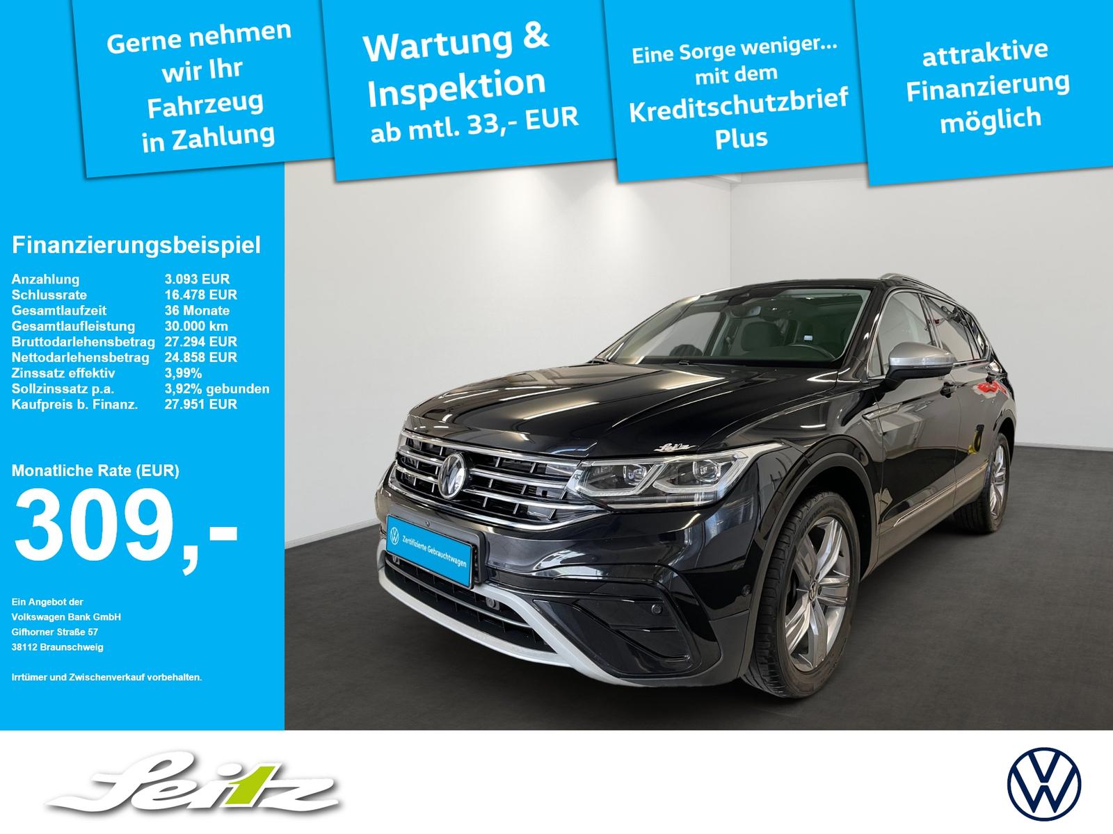 Volkswagen Tiguan Allspace 2.0 TSI 4M Elegance *MATRIX*PANO, миниатюра 18
