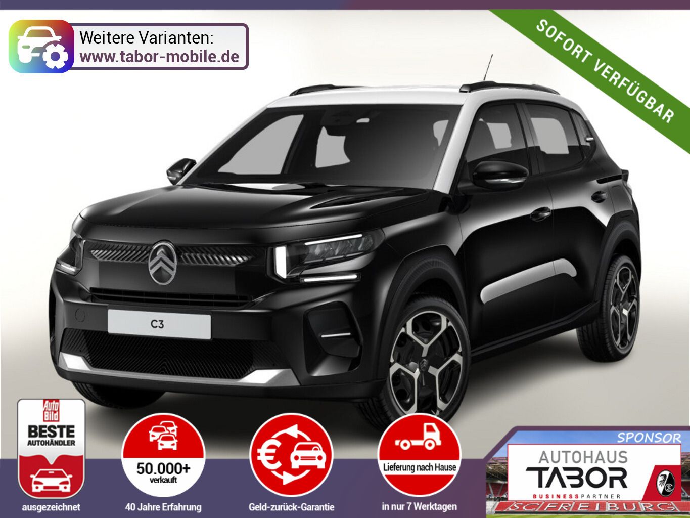 Citroën C3 Plus CarP/AndroidA PDC LED HUD Klim UVP-18%*