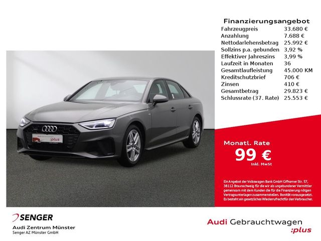 Audi A4 Limousine 40 TFSI quattro S line S tronic MMI