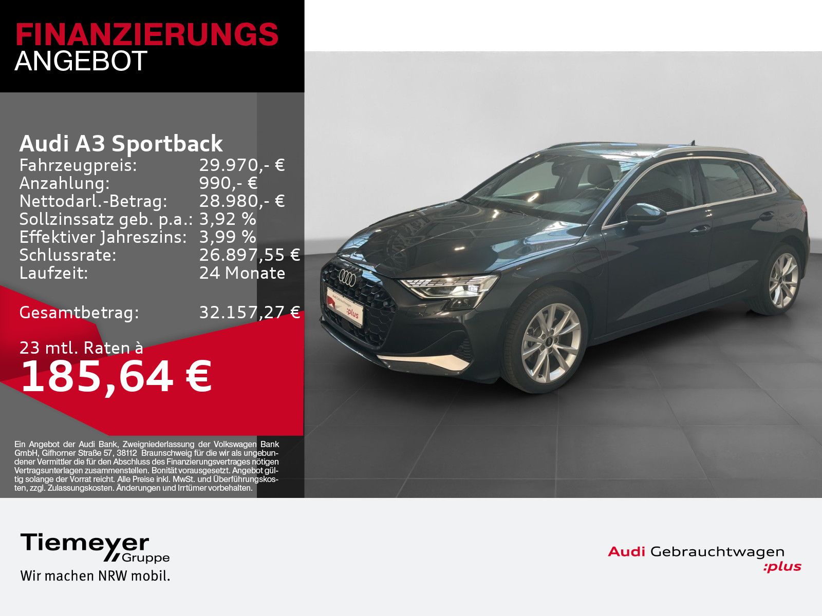 Audi A3 Sportback 40 TFSIe LED KAMERA ACC NAVI+