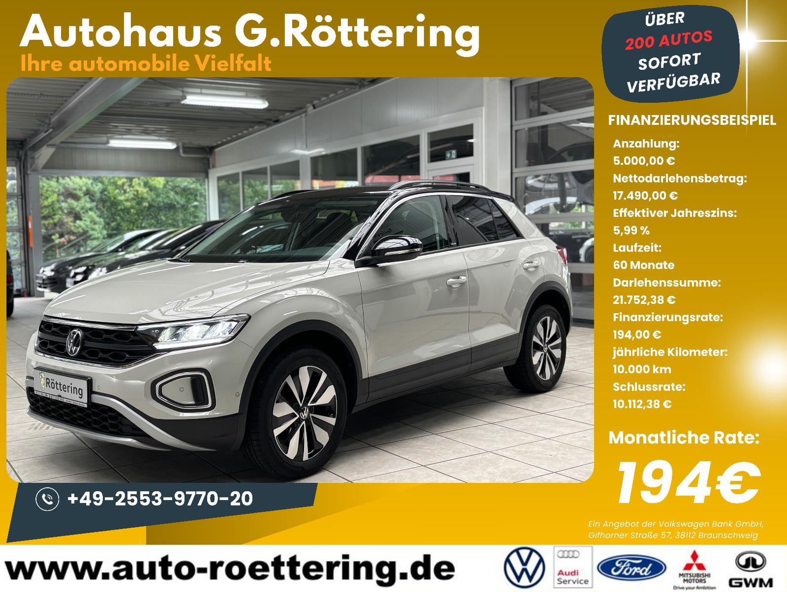 Volkswagen T-Roc Move 1.0 TSI LED+SHZ+APP