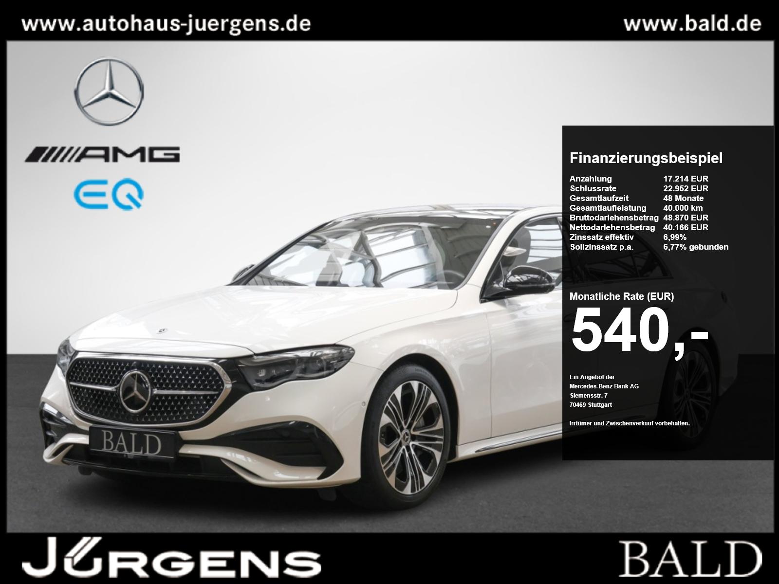 Mercedes-Benz E 220 d 4M AMG-Sport/Pano/Super/360/StdHz/Burm