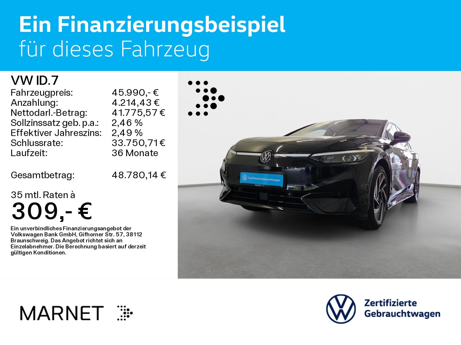 Volkswagen ID.7 Pro Navi*Wärmep*IQ-Light*IQ-Drive*AHK*Easy- imagem 2