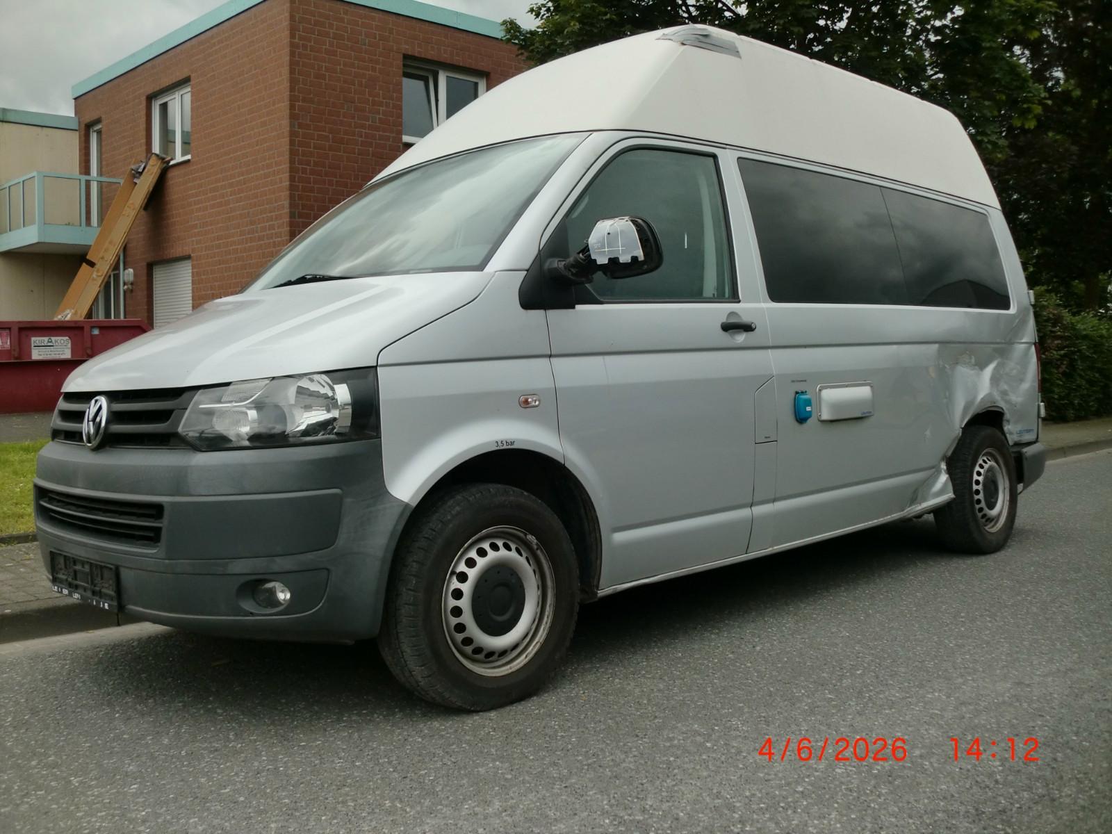 Volkswagen T5 2.0 TDI 4Motion 4x4 Hoch Lang Labor  Unfall