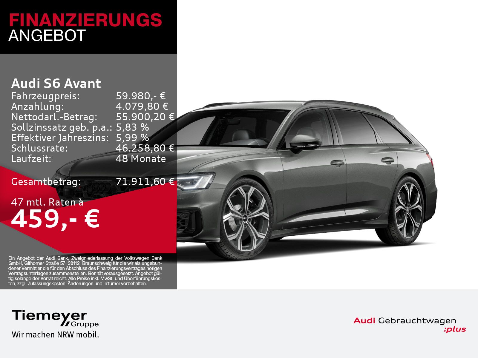 AUDI S6 Avant TDI Q LM21 SITZHZG BuO PRIVACY