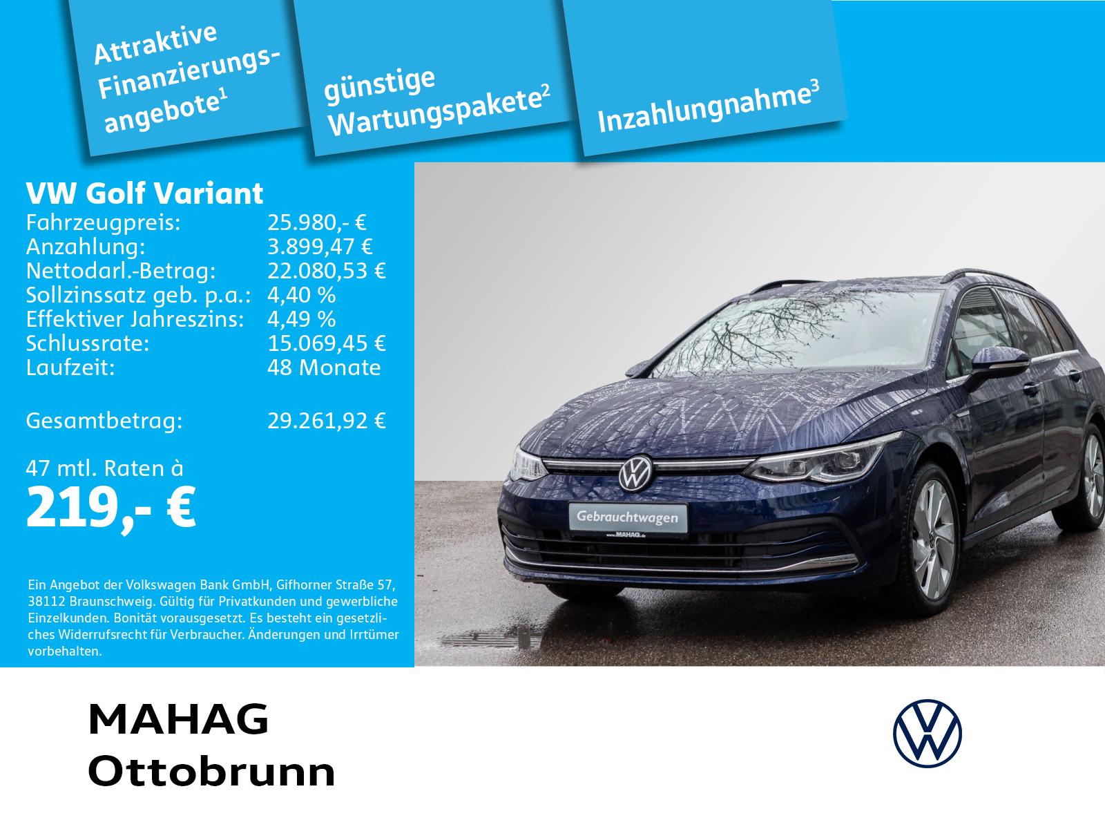 Volkswagen Golf VIII Variant Style 1.5 TSI AHK Pano LED+ Na
