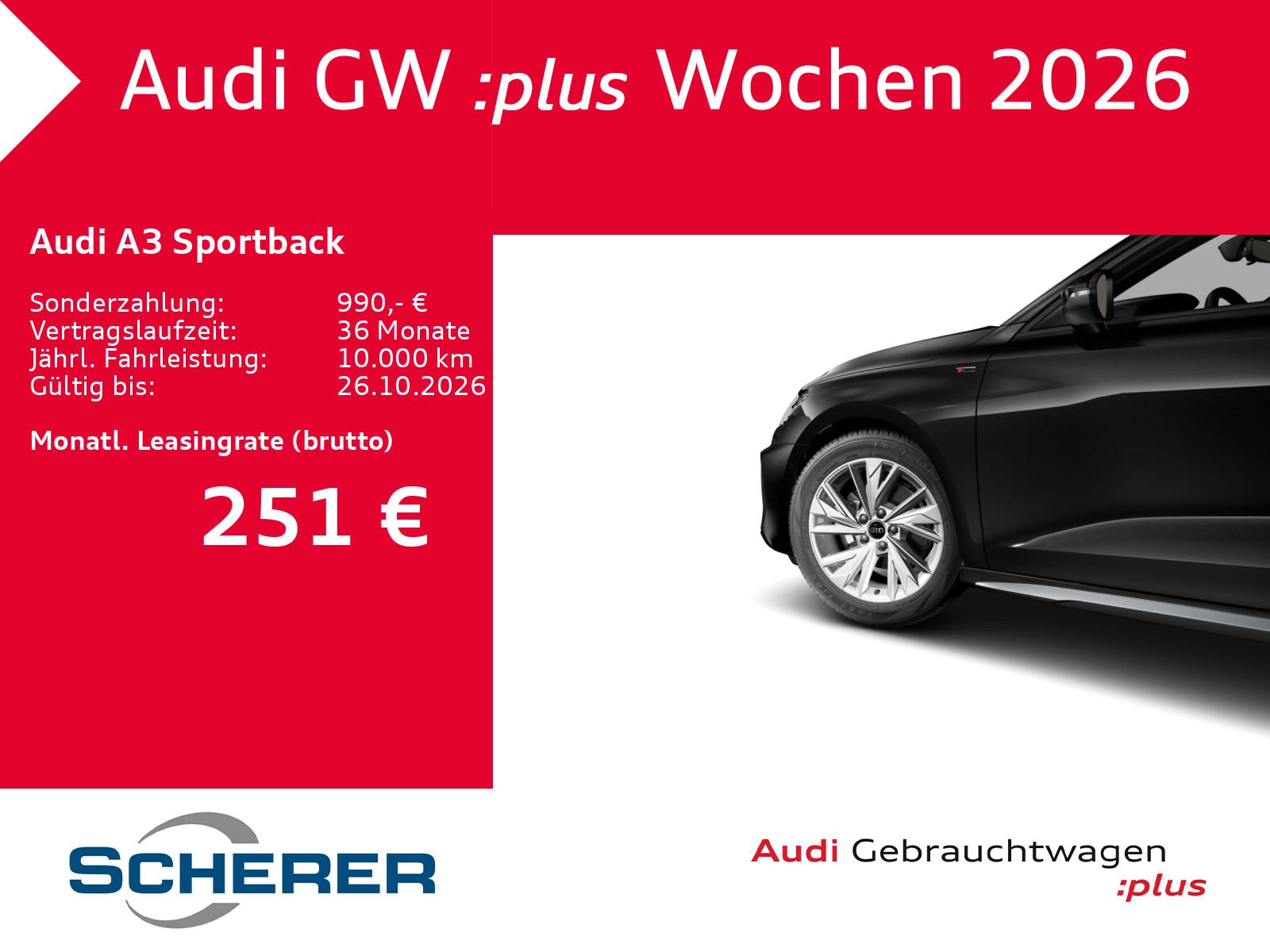 Audi A3 Sportback S line 35 TFSI S tronic NAVI RFK AC, миниатюра 3