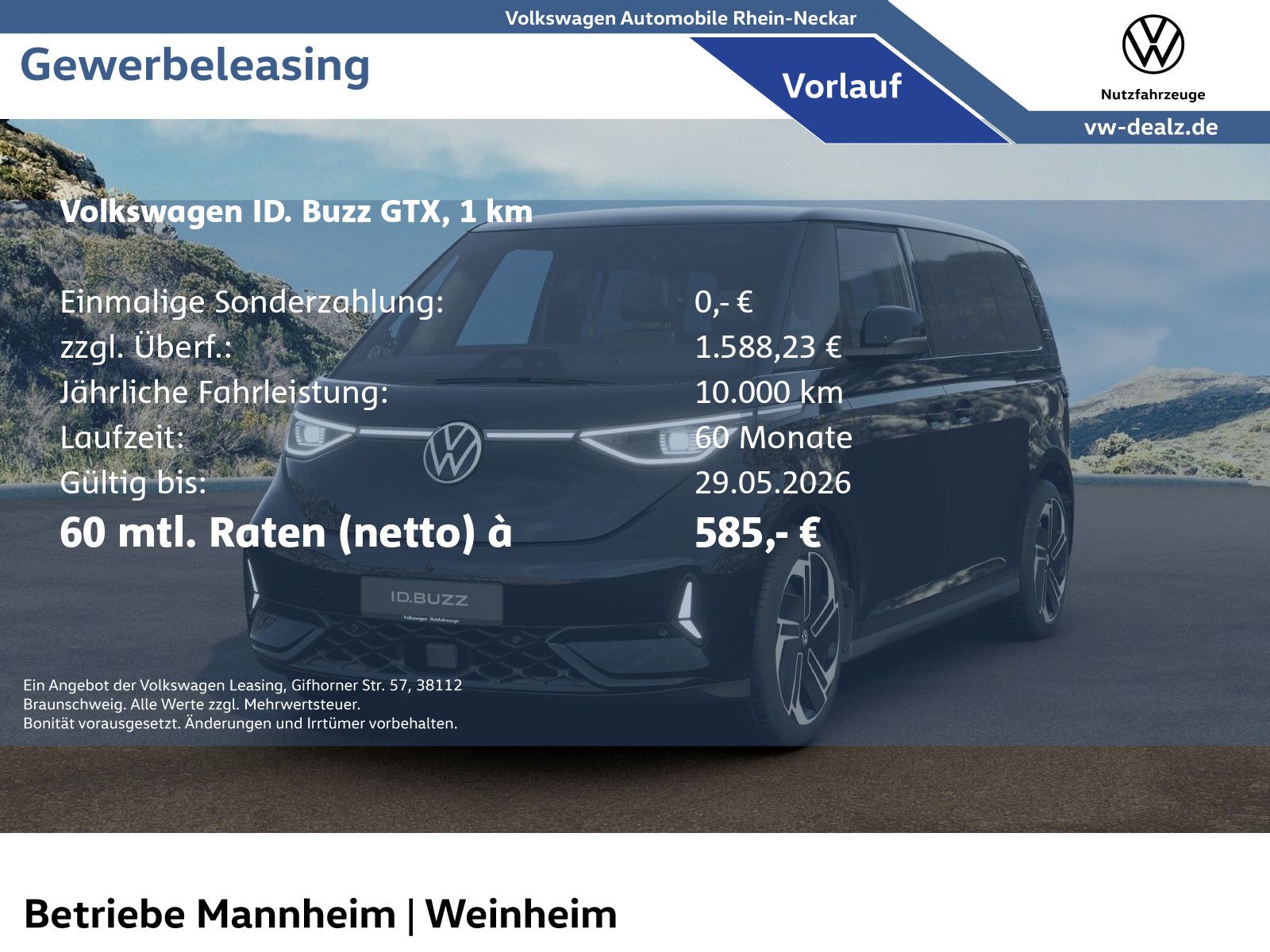 Volkswagen ID.Buzz GTX 4MOTION Klima,NAVI AHK PANO