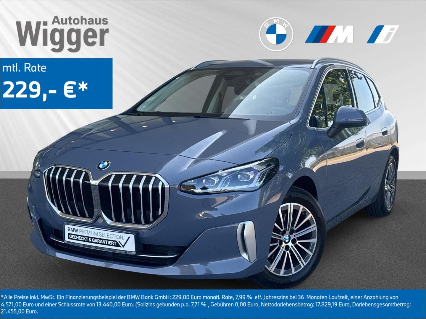 BMW 218 Active Tourer Luxury Line/AHK/Navi/Sound/LED