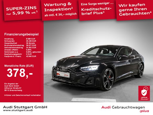 Audi S5 Sportback 3.0 TDI qu AHK Laser Pano HUD B&O