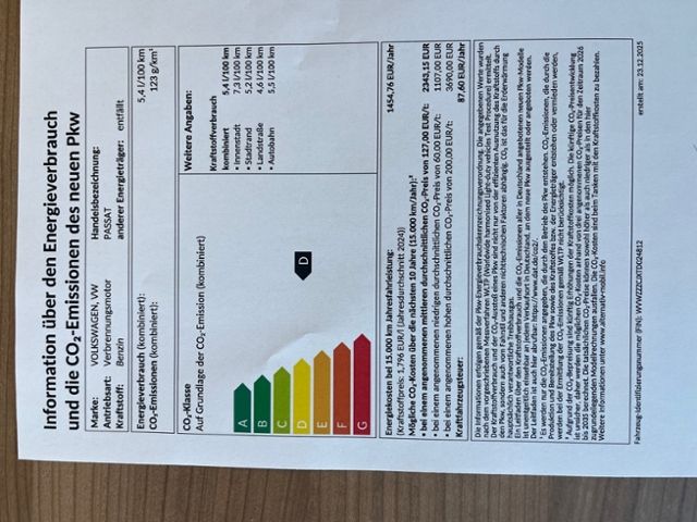 Fahrzeugabbildung Volkswagen Passat Passat 1.5 eTSI DSG BUSINESS AHK IQ.LIGHT
