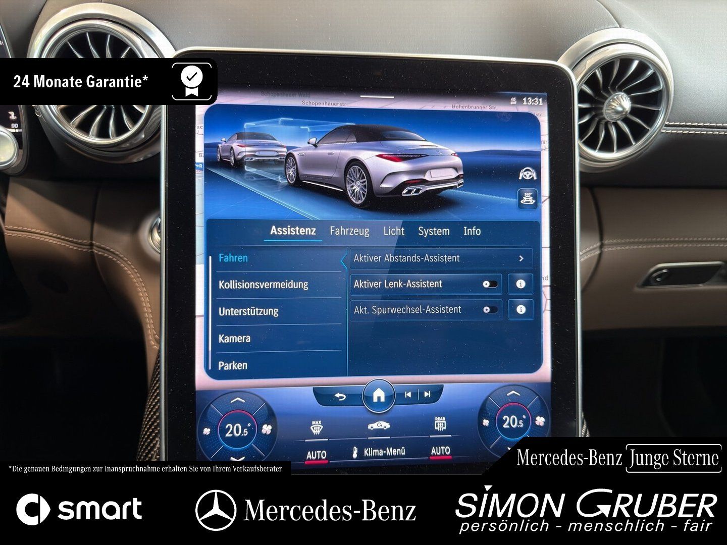 Fahrzeugabbildung Mercedes-Benz SL 63 AMG Lift Burm3D Massage Sitzklima nur289KM