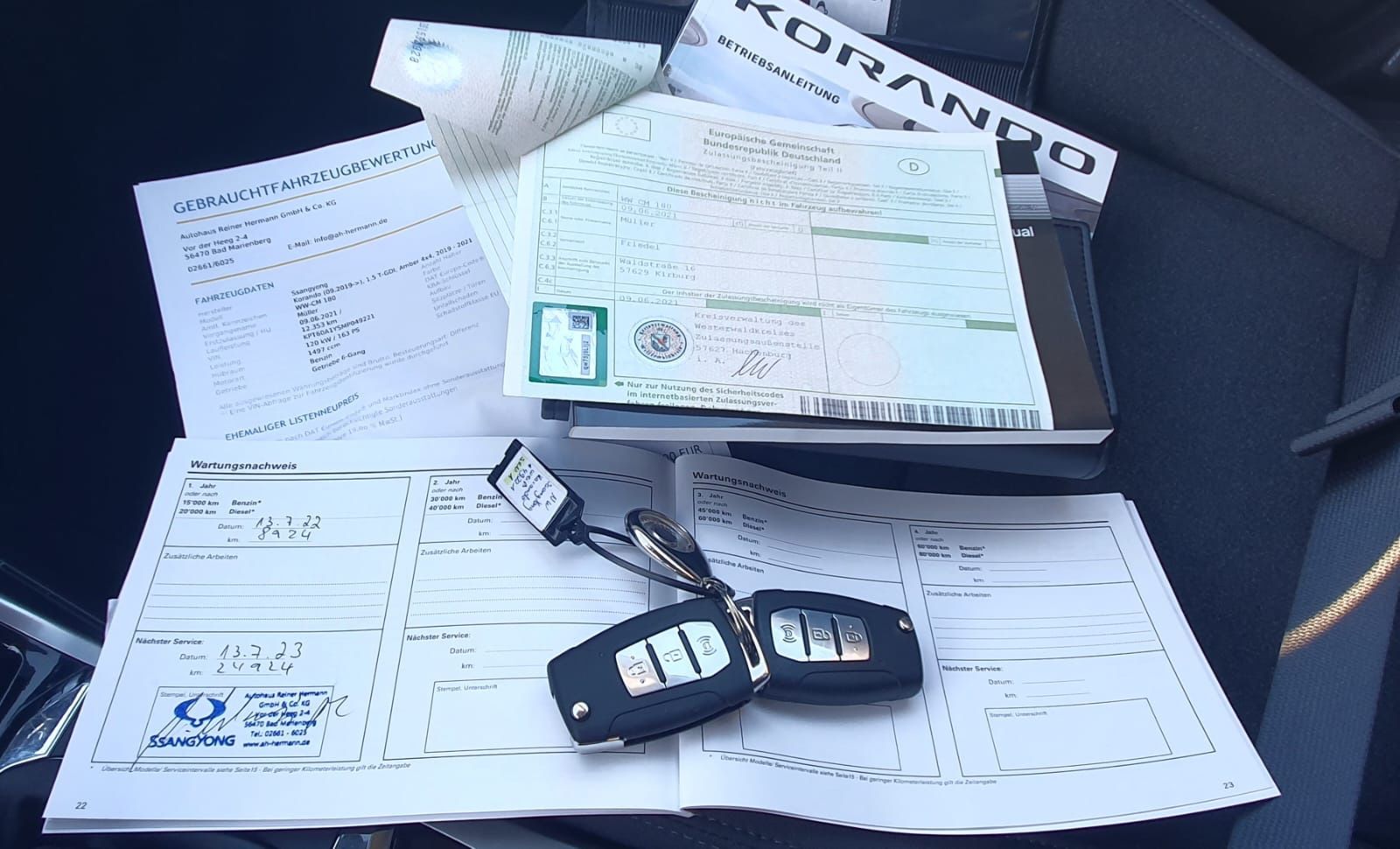 Fahrzeugabbildung Ssangyong Korando 1.5 T-GDI Benzin Amber 4WD