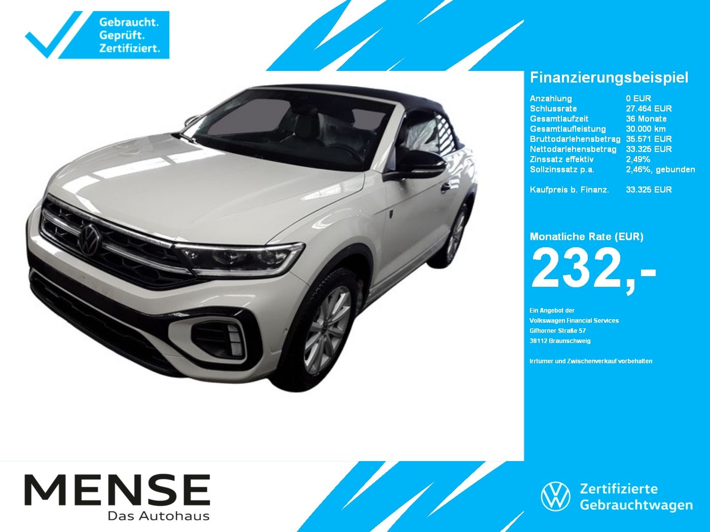 Volkswagen T-Roc Cabriolet 1.5TSI DSG R-Line Karmann Editio