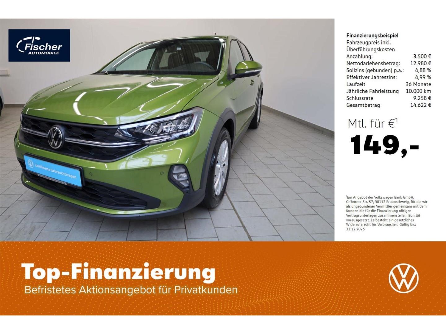 Volkswagen Taigo 1.0 TSI 5Gg. LED/DAB+/SH/ALLU/VIRTUAL