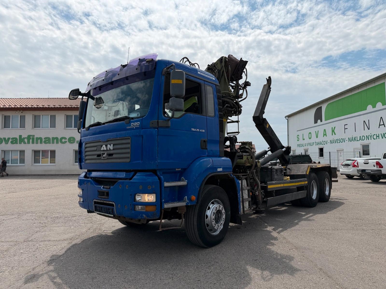 MAN TGA 26.430for containers, crane, 6x4, E3 vin 454