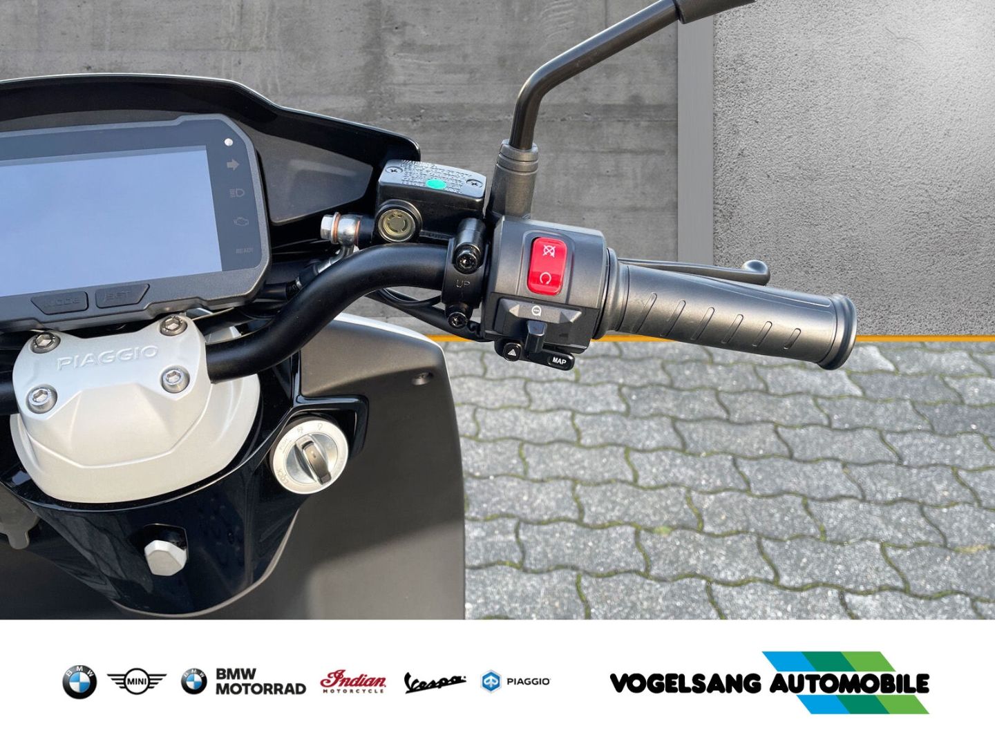 Fahrzeugabbildung Piaggio 1 Modell 2022, LCD-Display, Keyless Ride, Voll-L