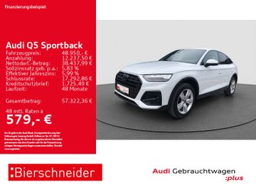 Audi Leasingangebot: Audi Q5 Sportback 45 TFSI qu advanced Black AHK MATRI