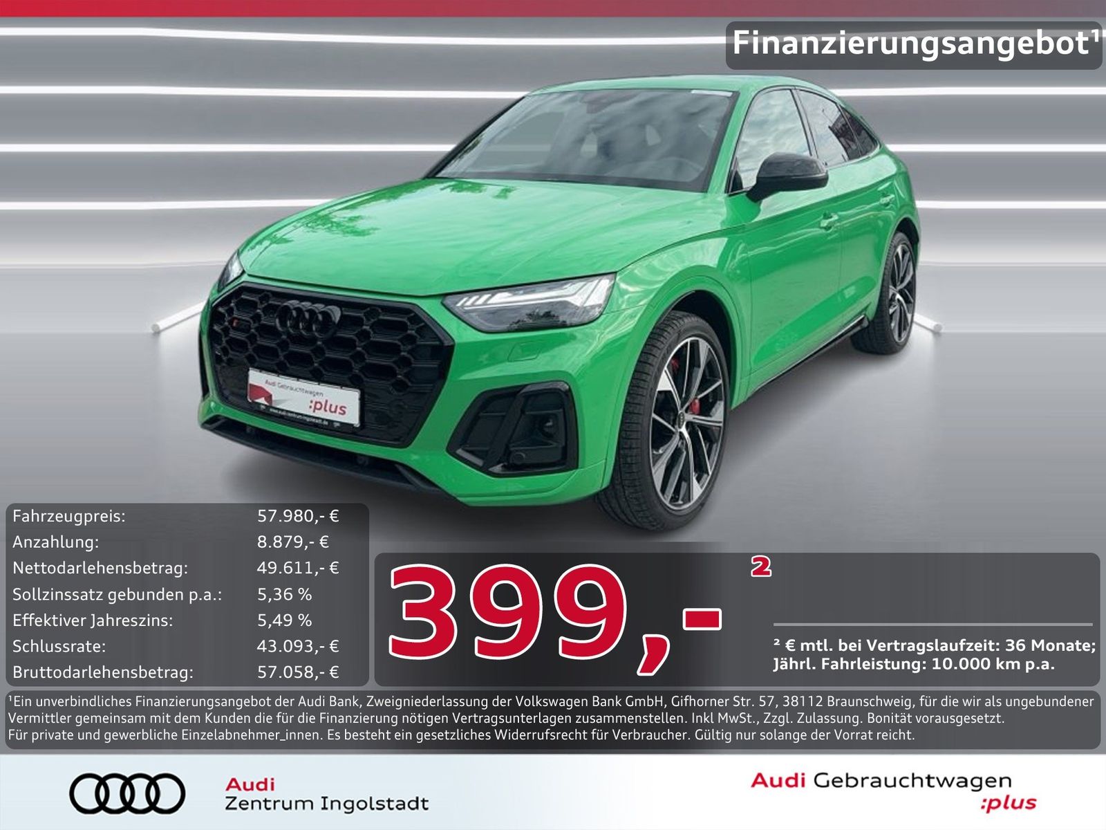 AUDI SQ5 Sportback TDI MATRIX Pano B&amp;O Luft HuD 21"