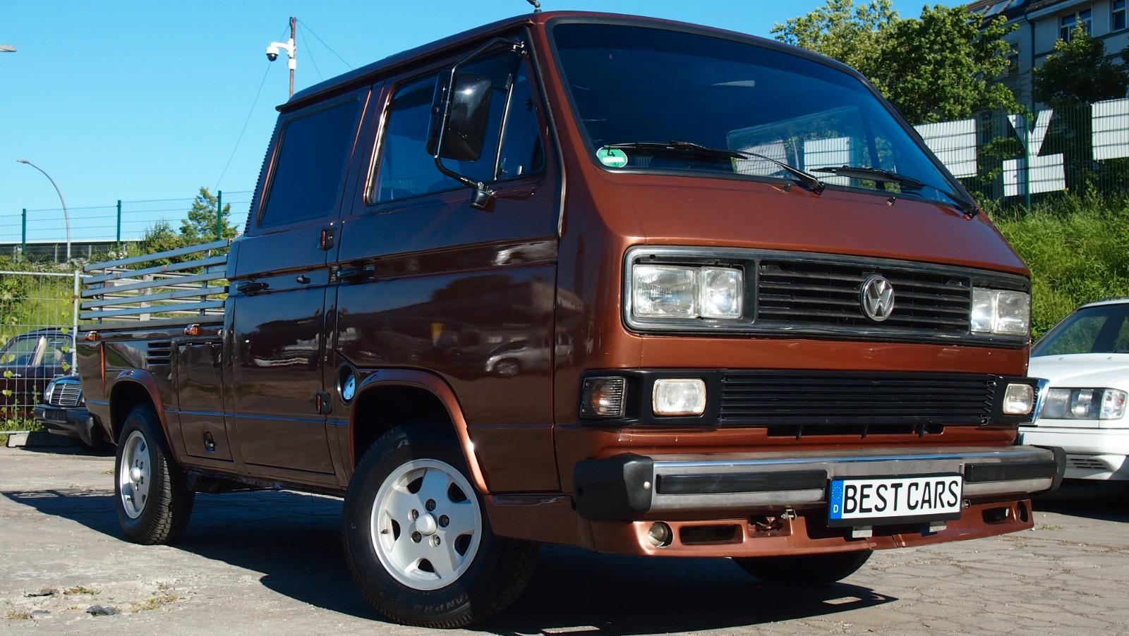 Volkswagen T3 EINZELLSTÜCK PICK UP TRUCK !VOLL LEDER *GAS*