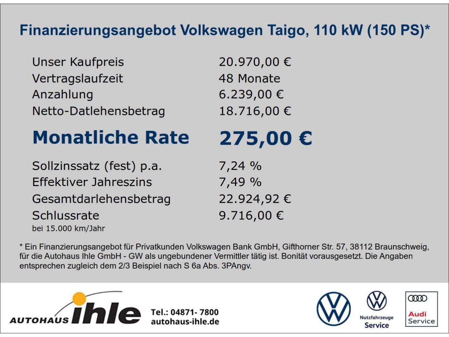 Volkswagen Taigo R-Line 1,5 TSI DSG BEATS-AUDIO+R-FAHRKAMER, миниатюра 2