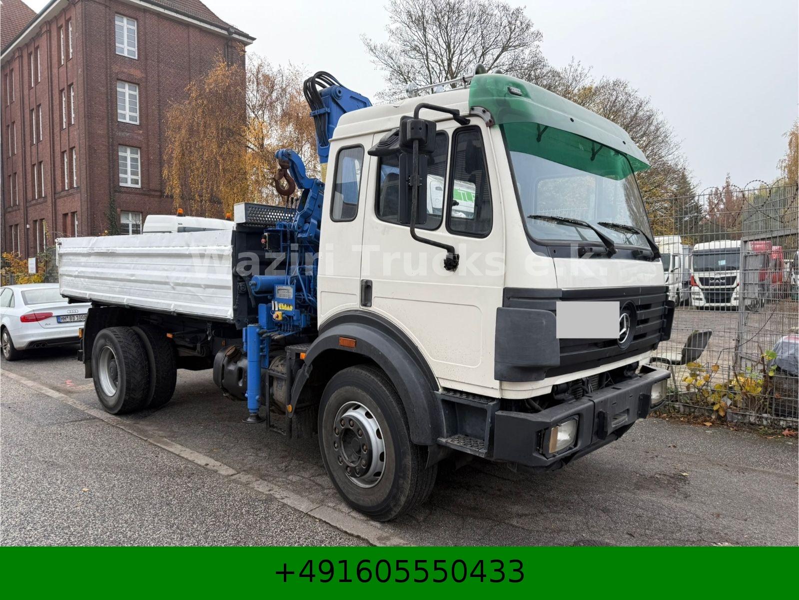Mercedes-Benz 1824 tipper 4x2 plus crane full spring V6 2024