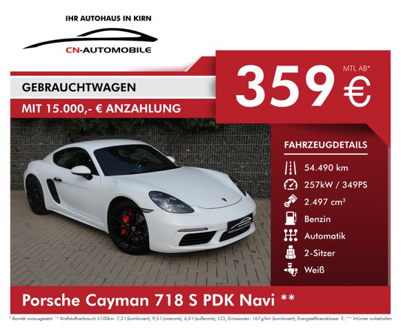 Porsche Cayman 718 S PDK Navi FIN. ab 2,99%