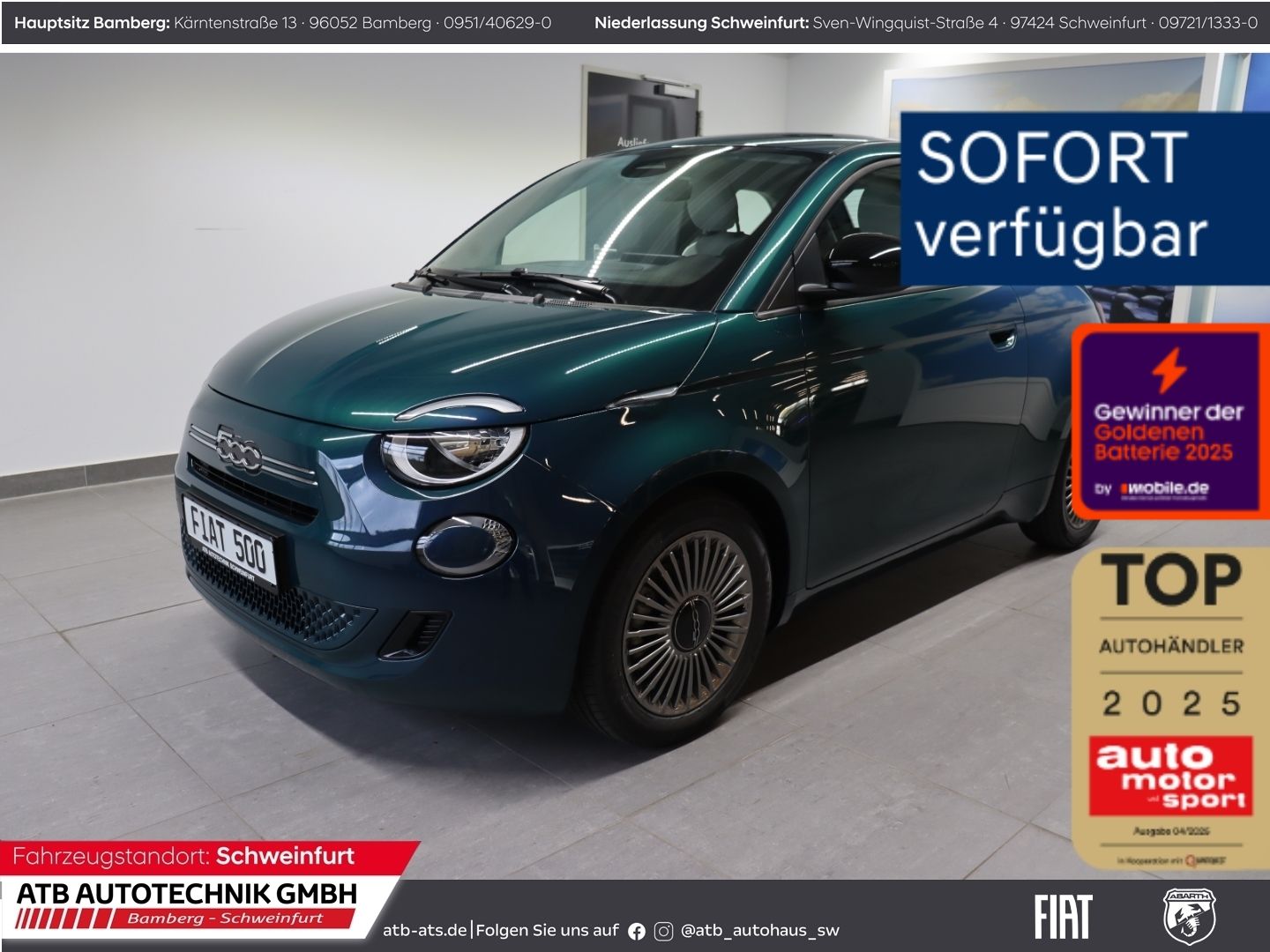 Fahrzeugabbildung Fiat 500 ICON + Komfortpaket Hybrid 1.0l PDC Rückfahr